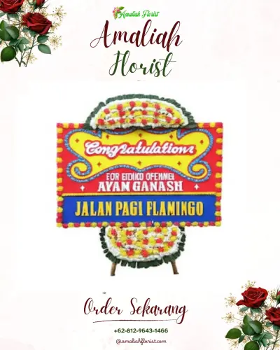 Bunga Papan Congratulation di Rawa Makmur Permai